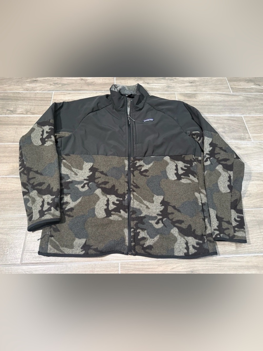 Patagonia Jacket Mens XL RARE CAMO Military Better Sweater Shelled Fleece